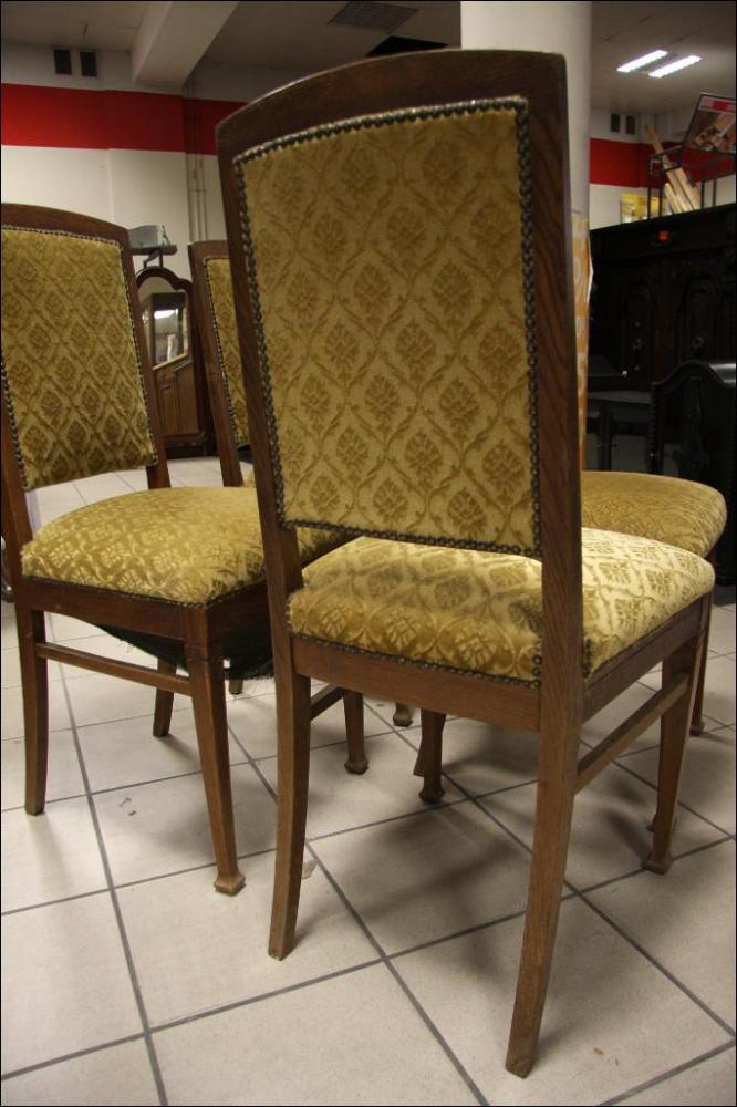 CZTERY DĘBOWE KRZESŁA - 4