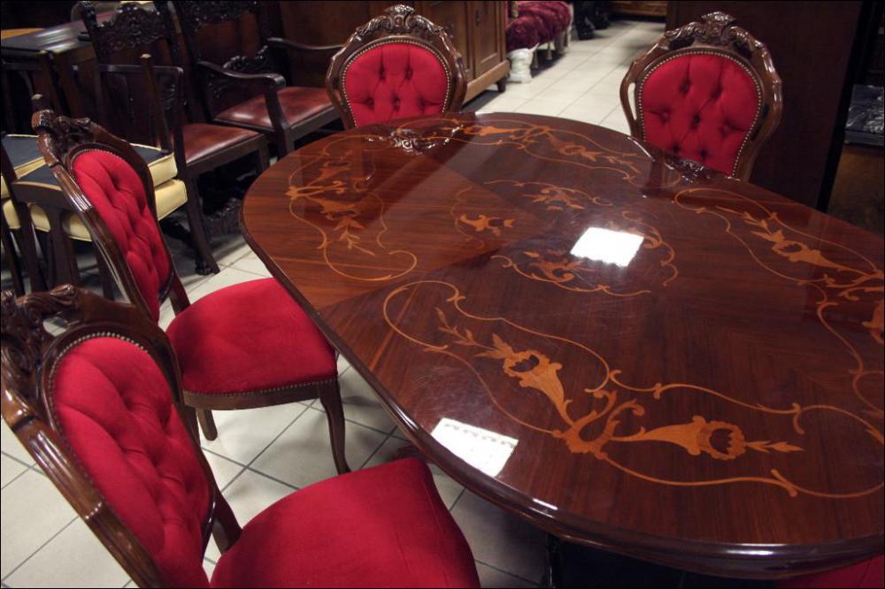 STÓŁ + 6 KRZESEŁ - 4