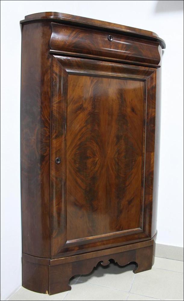 MAHONIOWY KĄTNIK  BIEDERMEIER - 2