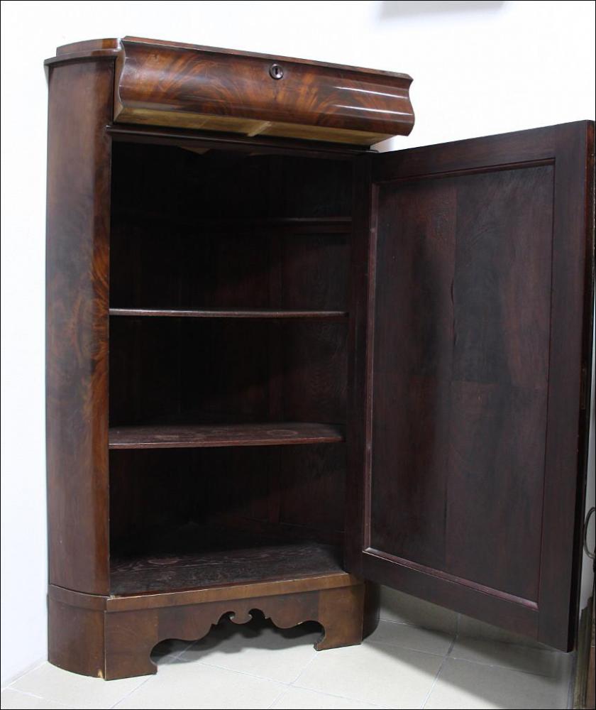 MAHONIOWY KĄTNIK  BIEDERMEIER - 3