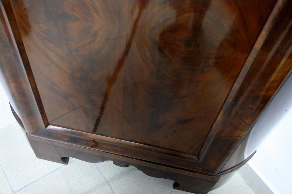 MAHONIOWY KĄTNIK  BIEDERMEIER - 6