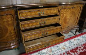 INTARSJOWANY BUFET CHIPPENDALE - zdjęcie 5