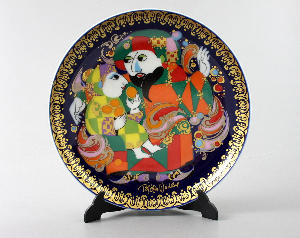 KOMPLET 10 TALERZY OZDOBNYCH Z SERII Alladin und die Wunderlampe / Rosenthal / - 1