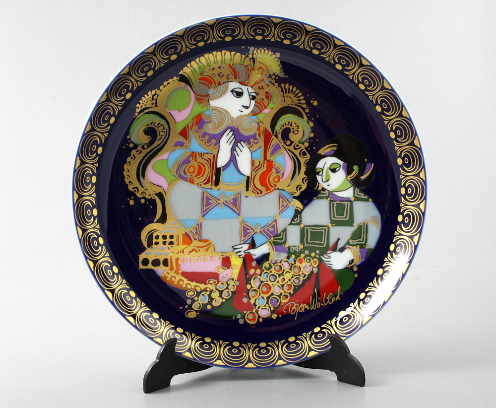 KOMPLET 10 TALERZY OZDOBNYCH Z SERII Alladin und die Wunderlampe / Rosenthal / - 2