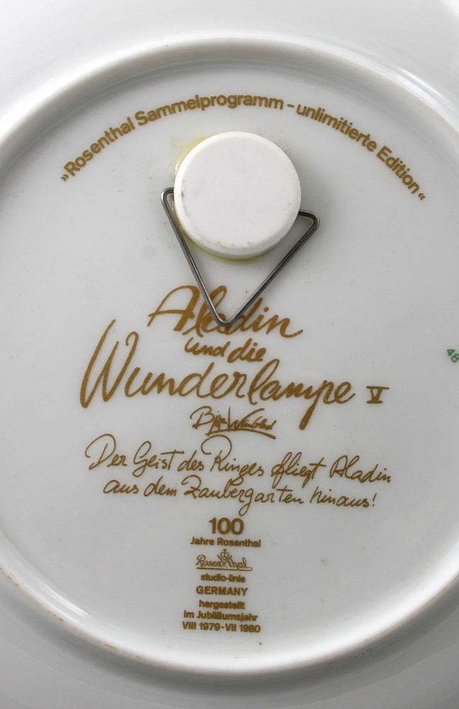 KOMPLET 10 TALERZY OZDOBNYCH Z SERII Alladin und die Wunderlampe / Rosenthal / - 11