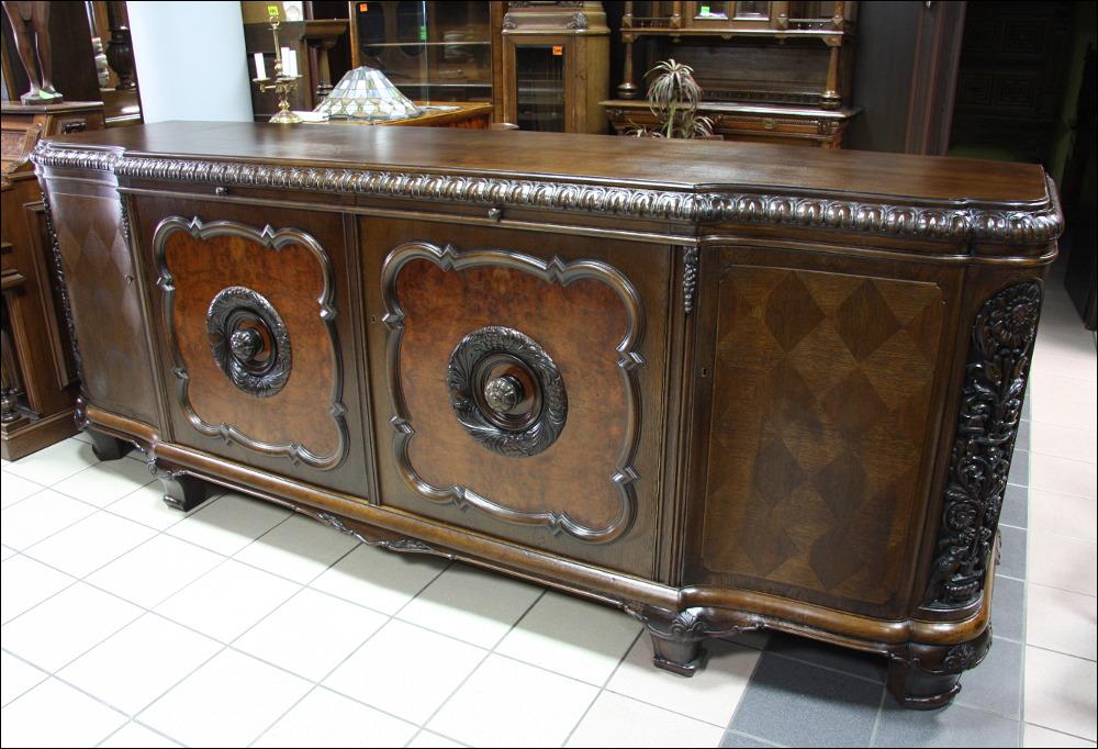 OLBRZYMI DĘBOWY BUFET - 2