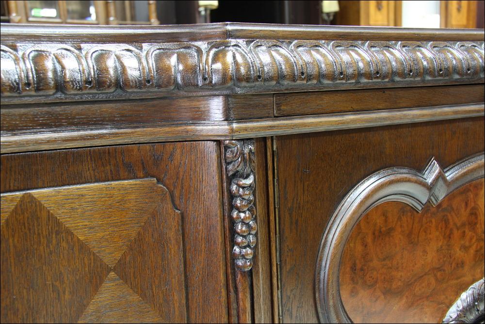 OLBRZYMI DĘBOWY BUFET - 5