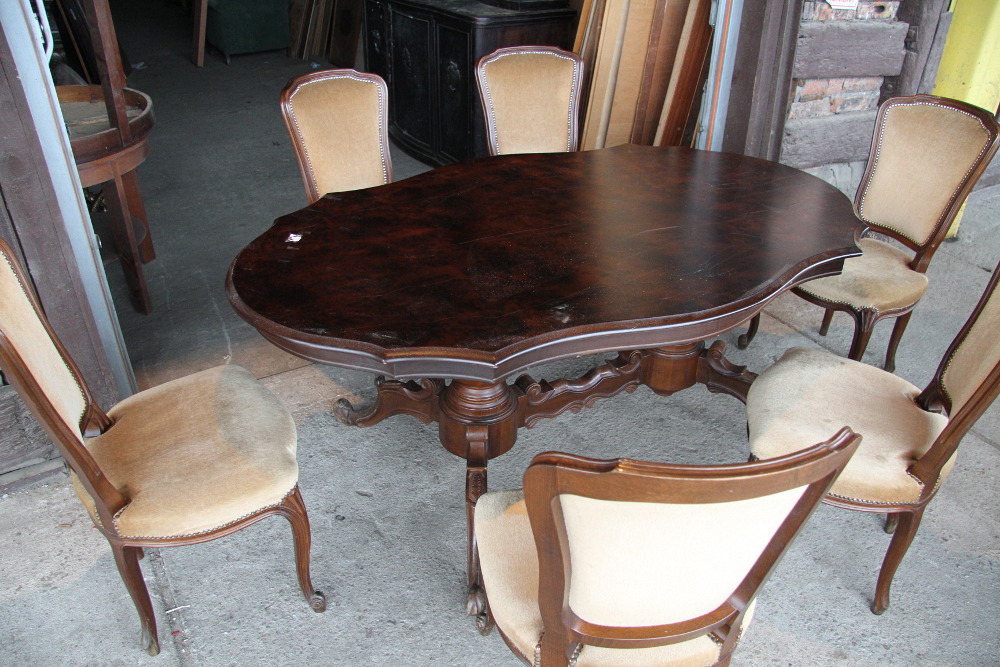 STÓŁ + 6 KRZESEŁ - 1