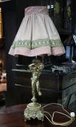 LAMPA STOŁOWA - MOSIĄDZ + ALABASTER - zdjęcie 1