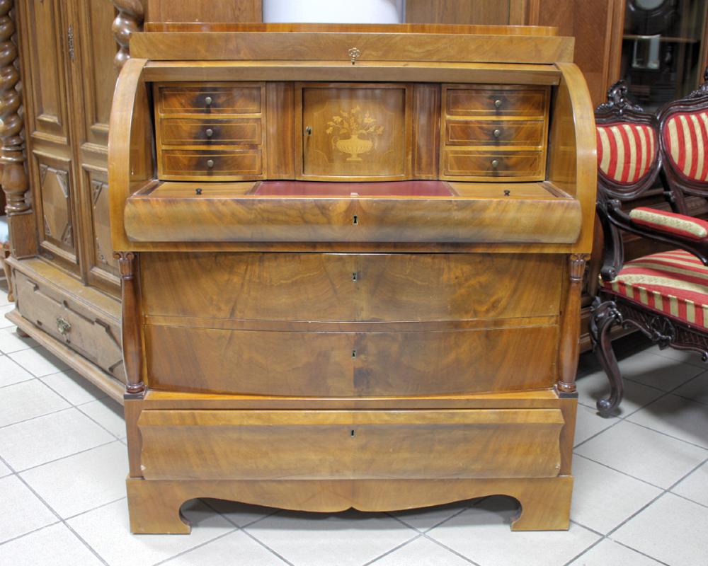SEKRETARZYK MAHONIOWY W STYLU BIEDERMEIER - 1