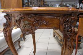 STOLIK Z SZUFLADĄ NEOROCOCO / po renowacji / - zdjęcie 4 STOLIK Z SZUFLADĄ NEOROCOCO / po renowacji / - zdjęcie 4