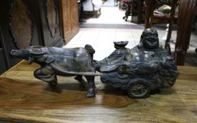 FIGURKA HEBANOWA BUDDA - zdjęcie 1