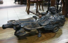 FIGURKA HEBANOWA BUDDA - zdjęcie 4