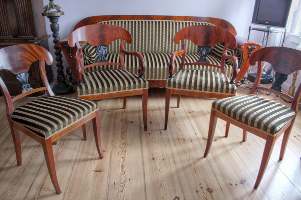 KOMPLET MEBLI W STYLU BIEDERMEIER - 9