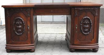 DĘBOWE BIURKO / po renowacji / - zdjęcie 1 DĘBOWE BIURKO / po renowacji / - zdjęcie 1