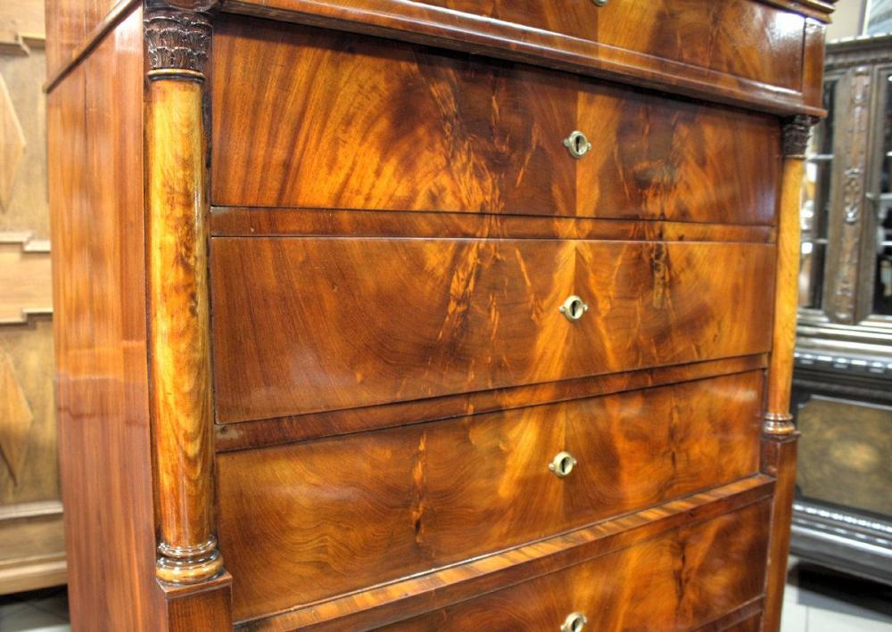 SZYFONIERA Z SEKRETARZYKIEM - BIEDERMEIER / po renowacji / - 2