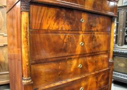 SZYFONIERA Z SEKRETARZYKIEM - BIEDERMEIER / po renowacji / - zdjęcie 3