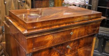 SZYFONIERA Z SEKRETARZYKIEM - BIEDERMEIER / po renowacji / - zdjęcie 9
