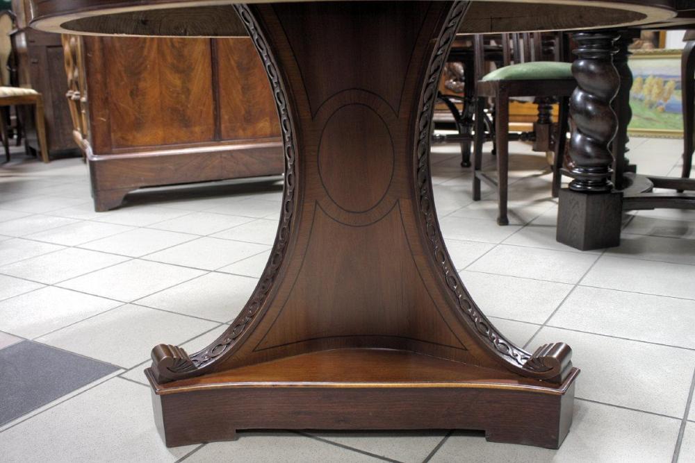 Intarsjowany stół Biedermeier / po renowacji / - 3