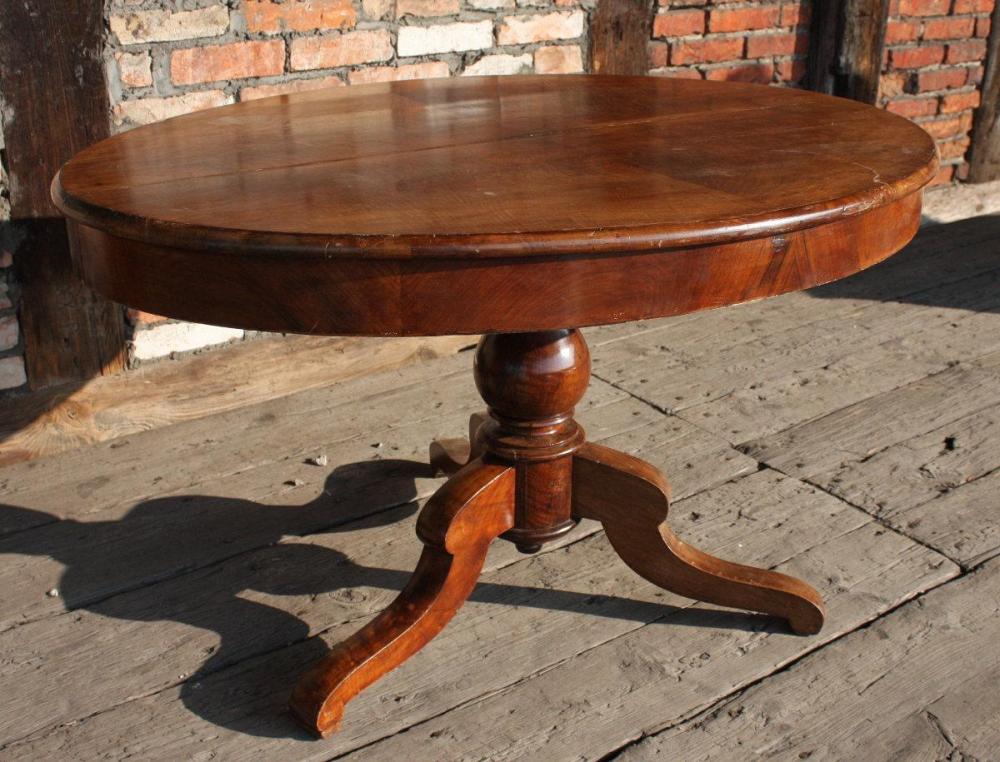 ORZECHOWY STÓŁ BIEDERMEIER - 1