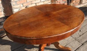 ORZECHOWY STÓŁ BIEDERMEIER - zdjęcie 4