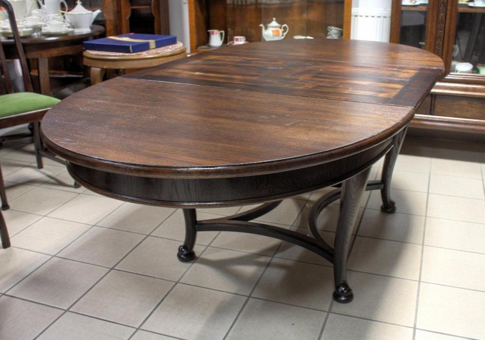 DĘBOWY, ROZKŁADANY STÓŁ (530 CM) / po renowacji / - 6