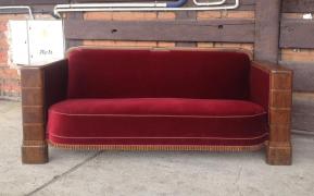 GABINETOWA SOFA / ORZECH / - zdjęcie 2