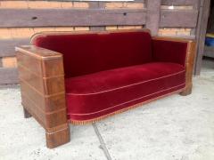 GABINETOWA SOFA / ORZECH / - zdjęcie 1