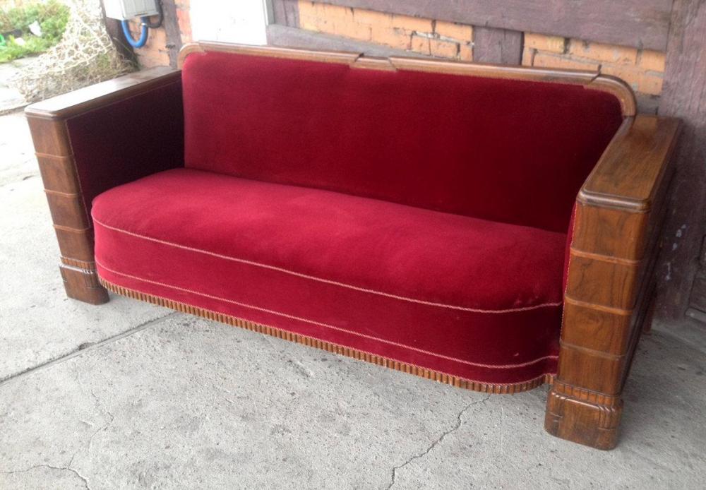 GABINETOWA SOFA / ORZECH / - 3