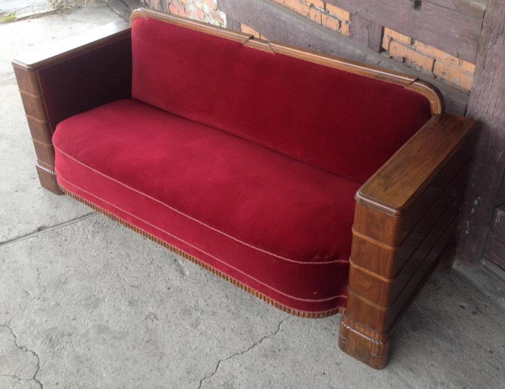 GABINETOWA SOFA / ORZECH / - 4