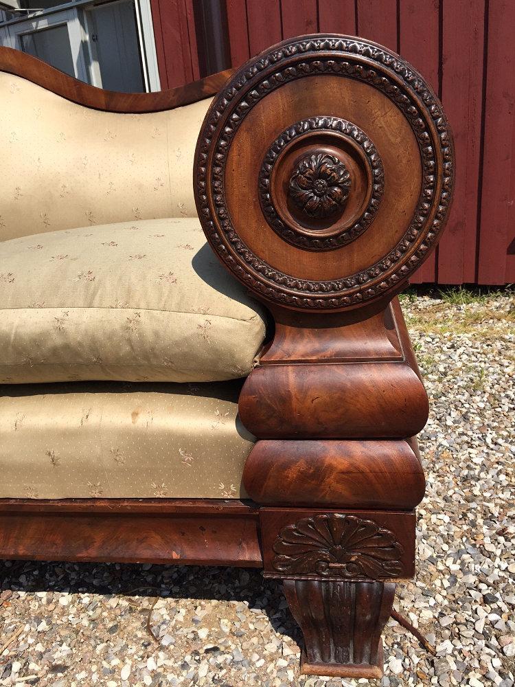 NIEZWYKŁA MAHONIOWA SOFA - 3