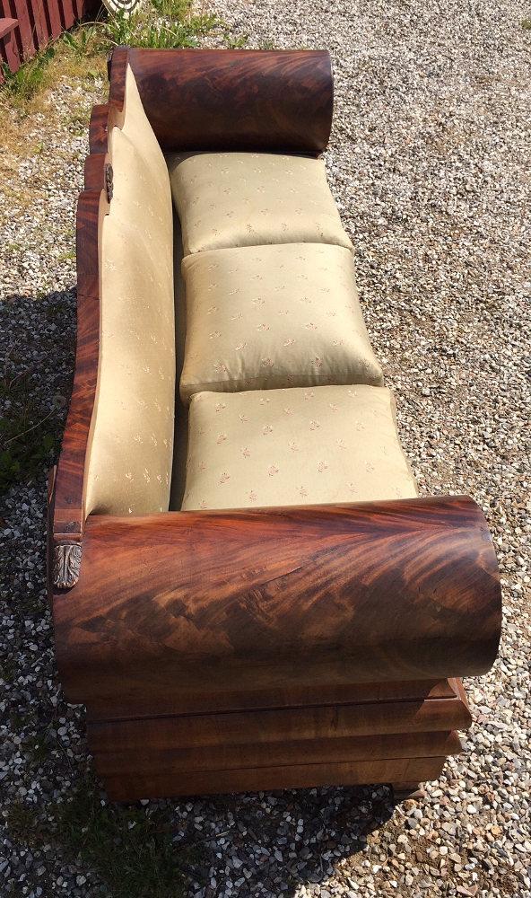 NIEZWYKŁA MAHONIOWA SOFA - 4