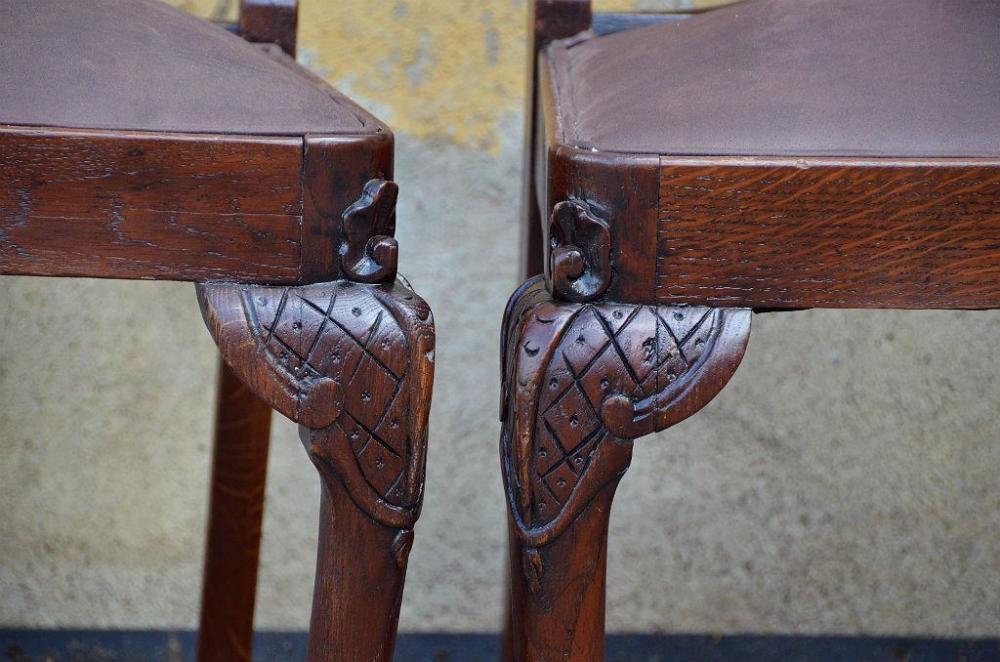 4 DĘBOWE KRZESŁA - 3