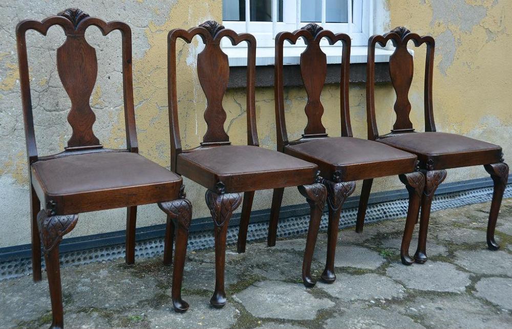 4 DĘBOWE KRZESŁA - 4