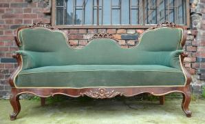 Sofa mahoń XIX wiek - zdjęcie 2