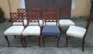 8 DĘBOWYCH KRZESEŁ - zdjęcie 6