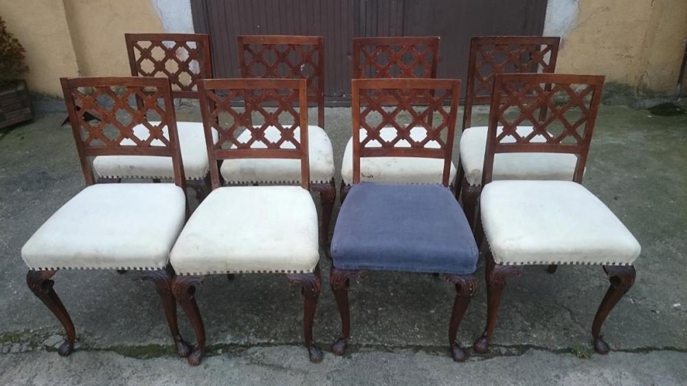 8 DĘBOWYCH KRZESEŁ - 7