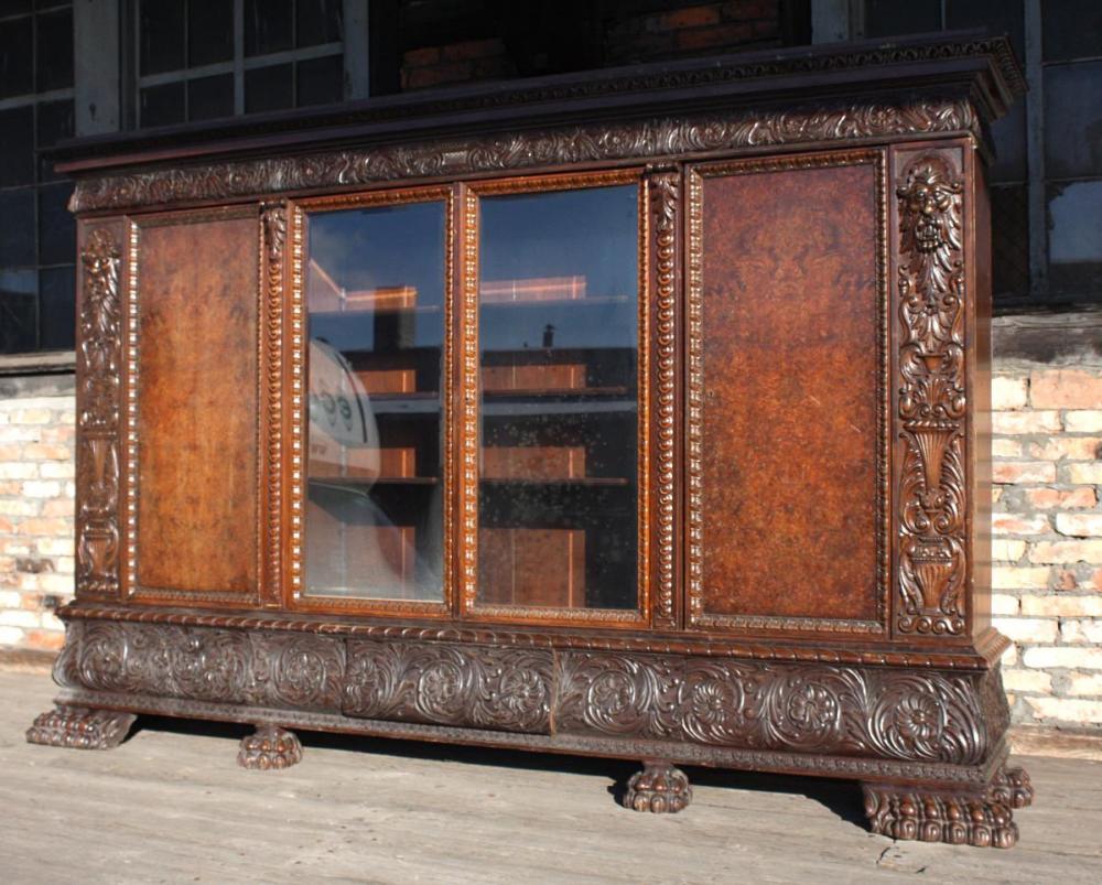 BIBLIOTEKA, BIURKO I FOTEL / LWIE ŁAPY / - 1