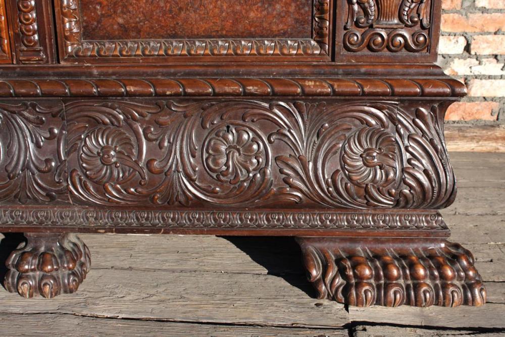 BIBLIOTEKA, BIURKO I FOTEL / LWIE ŁAPY / - 3