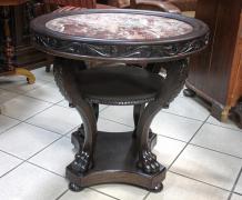 STOLIK Z KAMIENNYM BLATEM / po renowacji / - zdjęcie 1