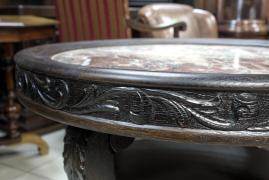 STOLIK Z KAMIENNYM BLATEM / po renowacji / - zdjęcie 2