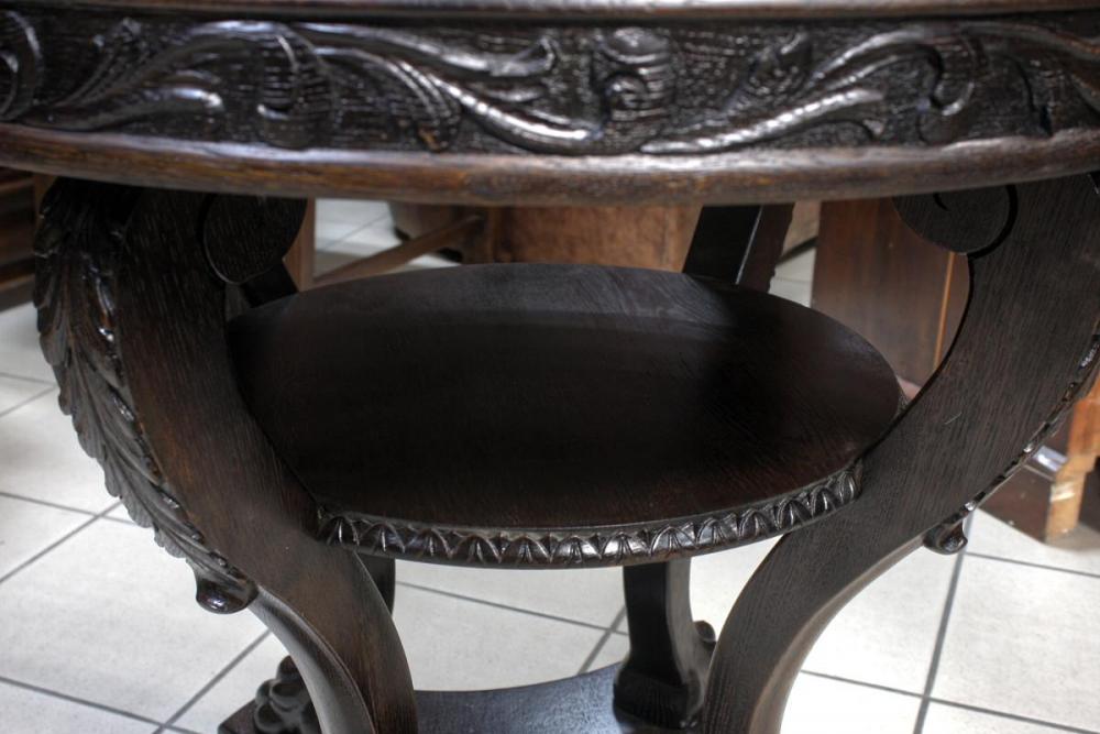 STOLIK Z KAMIENNYM BLATEM / po renowacji / - 2