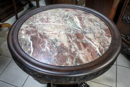 STOLIK Z KAMIENNYM BLATEM / po renowacji / - zdjęcie 5