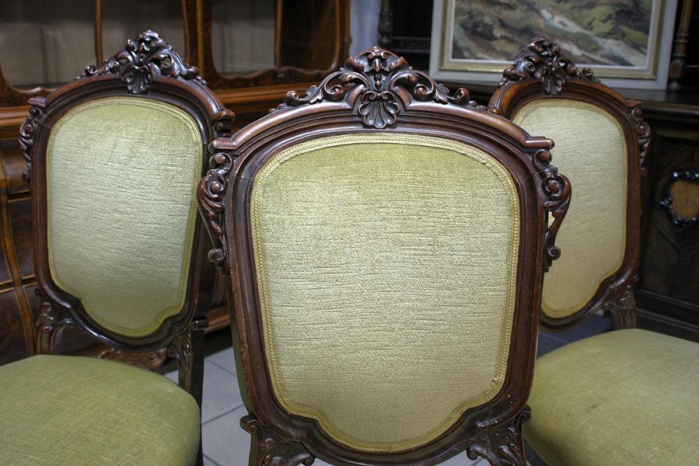 TRZY KRZESŁA CHIPPENDALE - 2