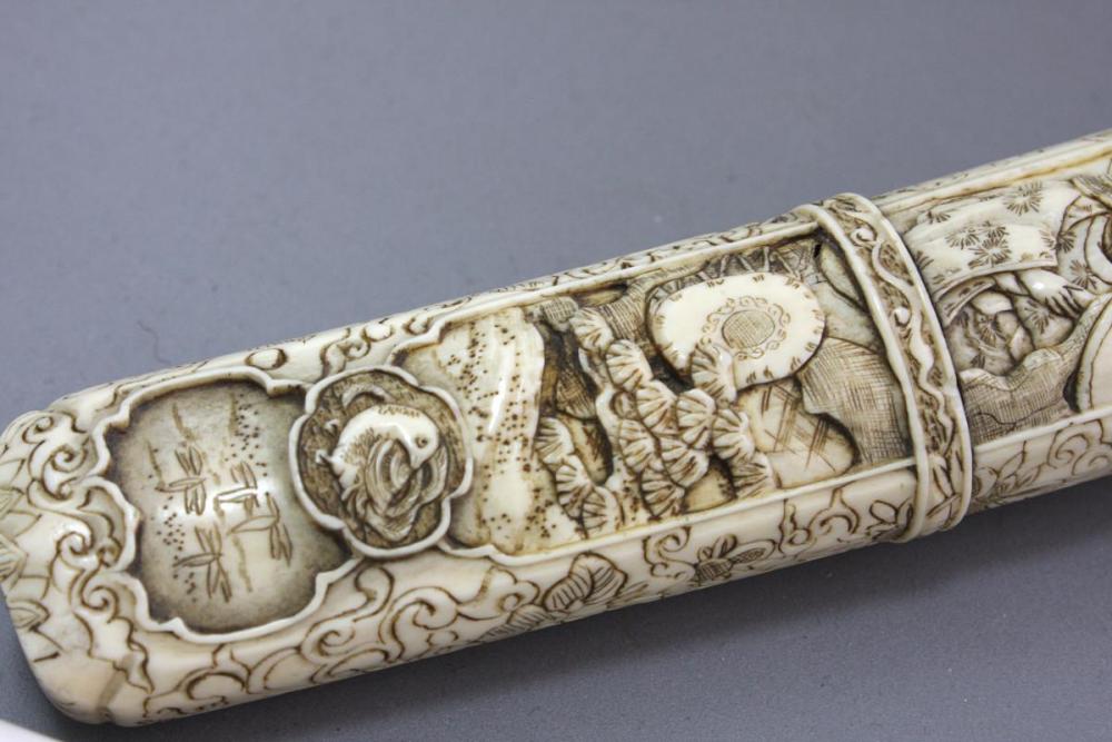 MIECZ WAKIZASHI - KOŚĆ SŁONIOWA, Meiji - 3