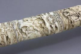 MIECZ WAKIZASHI - KOŚĆ SŁONIOWA, Meiji - zdjęcie 5