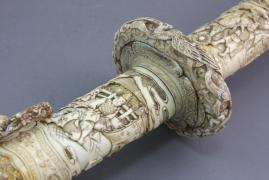 MIECZ WAKIZASHI - KOŚĆ SŁONIOWA, Meiji - zdjęcie 6