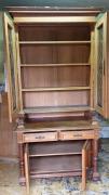 BIBLIOTECZKA EKLEKTYCZNA / KREDENS - DĄB / NIEMCY / - zdjęcie 2