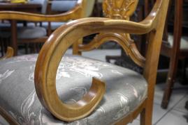 4 KRZESŁA - BIEDERMEIER - BRZOZA - zdjęcie 6