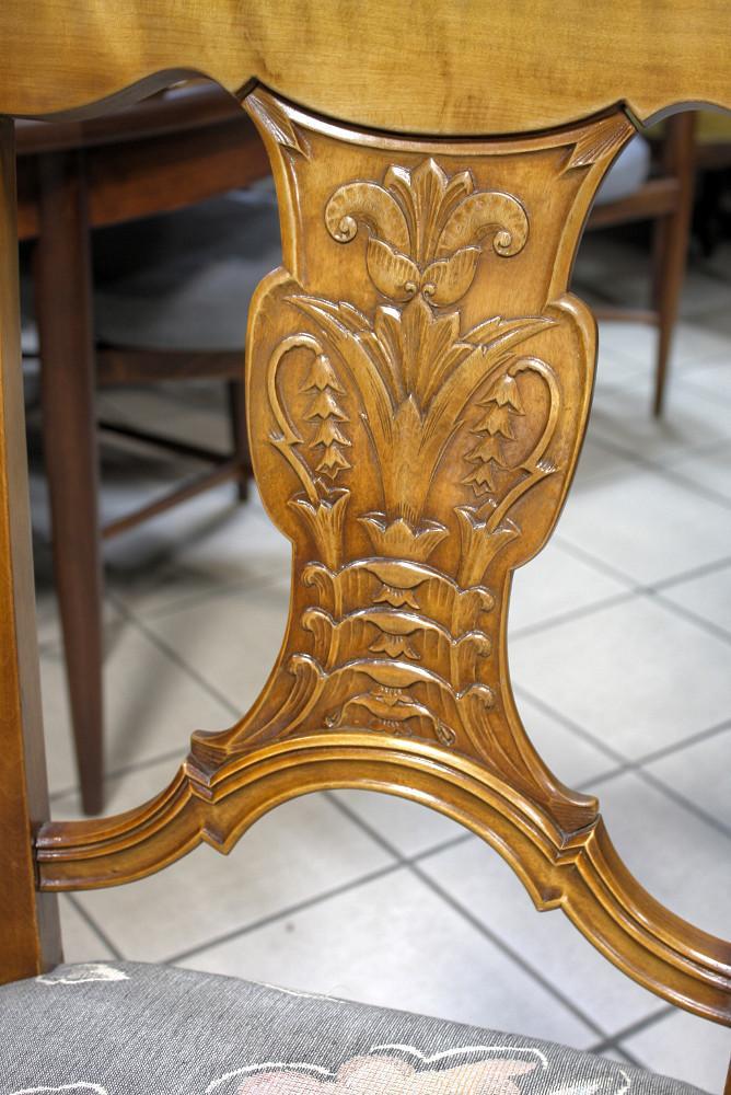 4 KRZESŁA - BIEDERMEIER - BRZOZA - 16